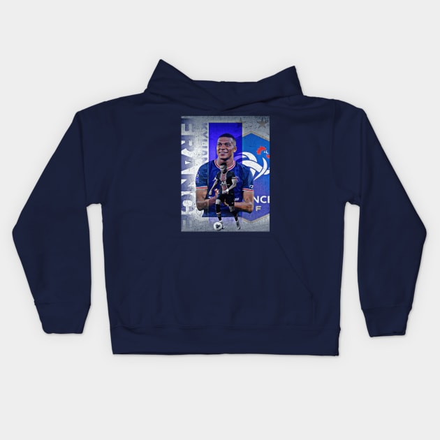 Kylian Mbappe Kids Hoodie by ZIID ETERNITY